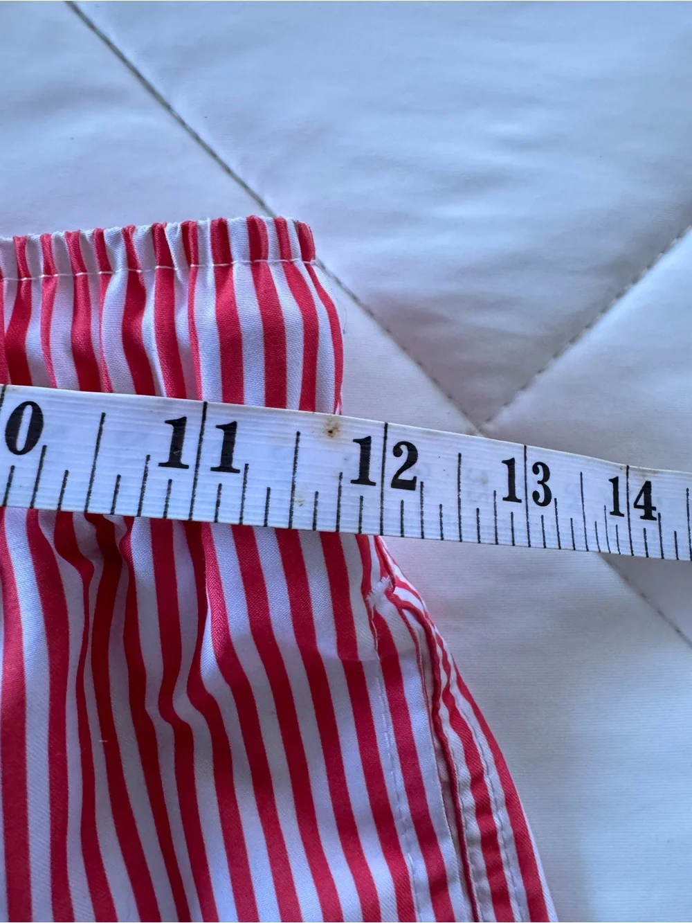 Maamgic Red and White Striped Swim Trunks Kids Size 8